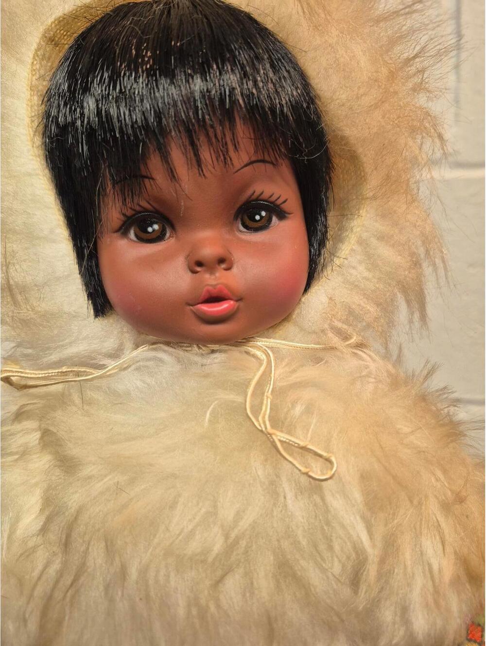 Vintage Regal Toy Ltd. Doll in Fur Outfit